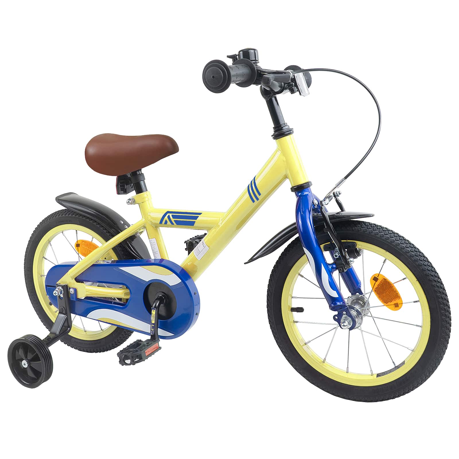 Kinderfiets 16 Inch voor 4-6 jaar oud Geel is nu te koop bij PeponiXL, paradijselijk wonen!
