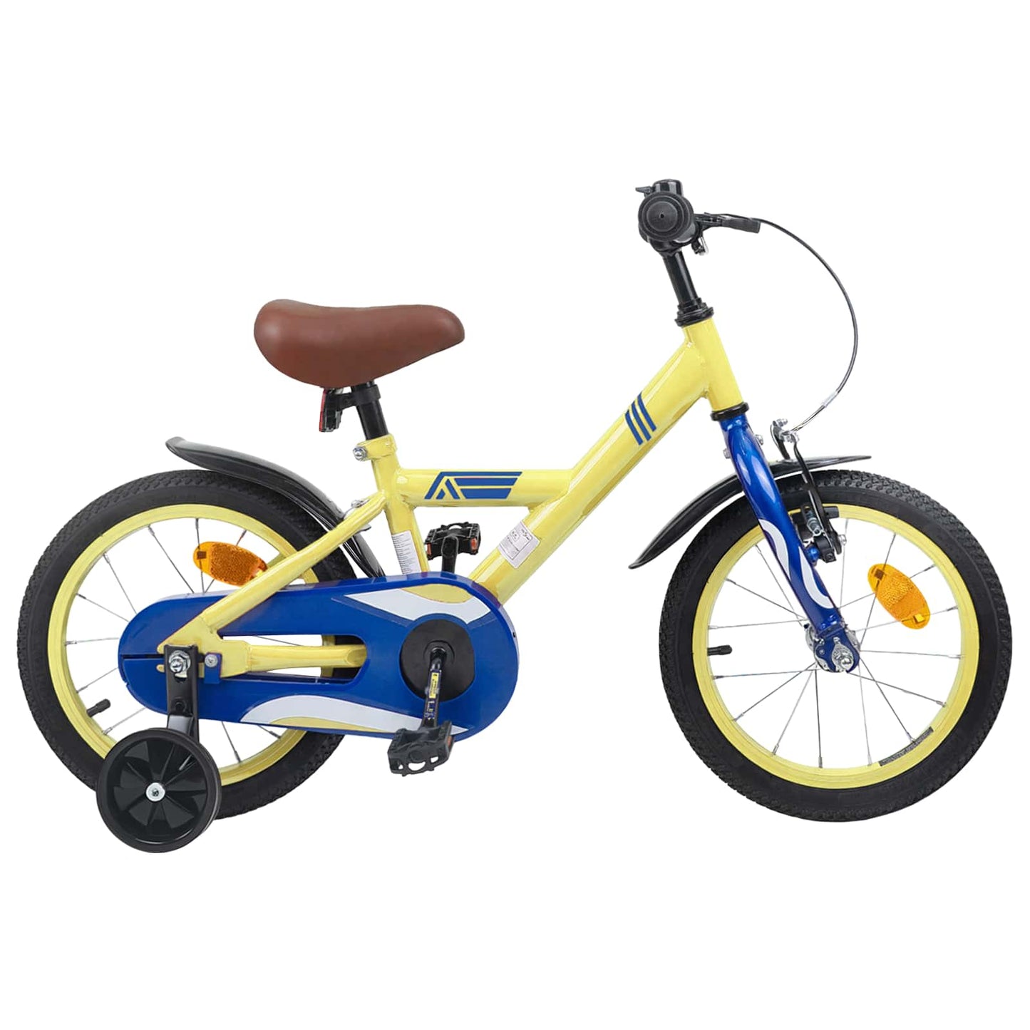 Kinderfiets 16 Inch voor 4-6 jaar oud Geel is nu te koop bij PeponiXL, paradijselijk wonen!