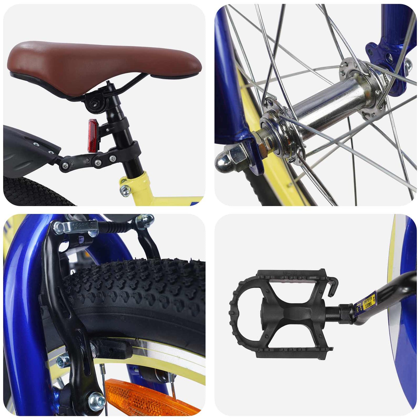 Kinderfiets 18 Inch voor 5-7 jaar Geel is nu te koop bij PeponiXL, paradijselijk wonen!