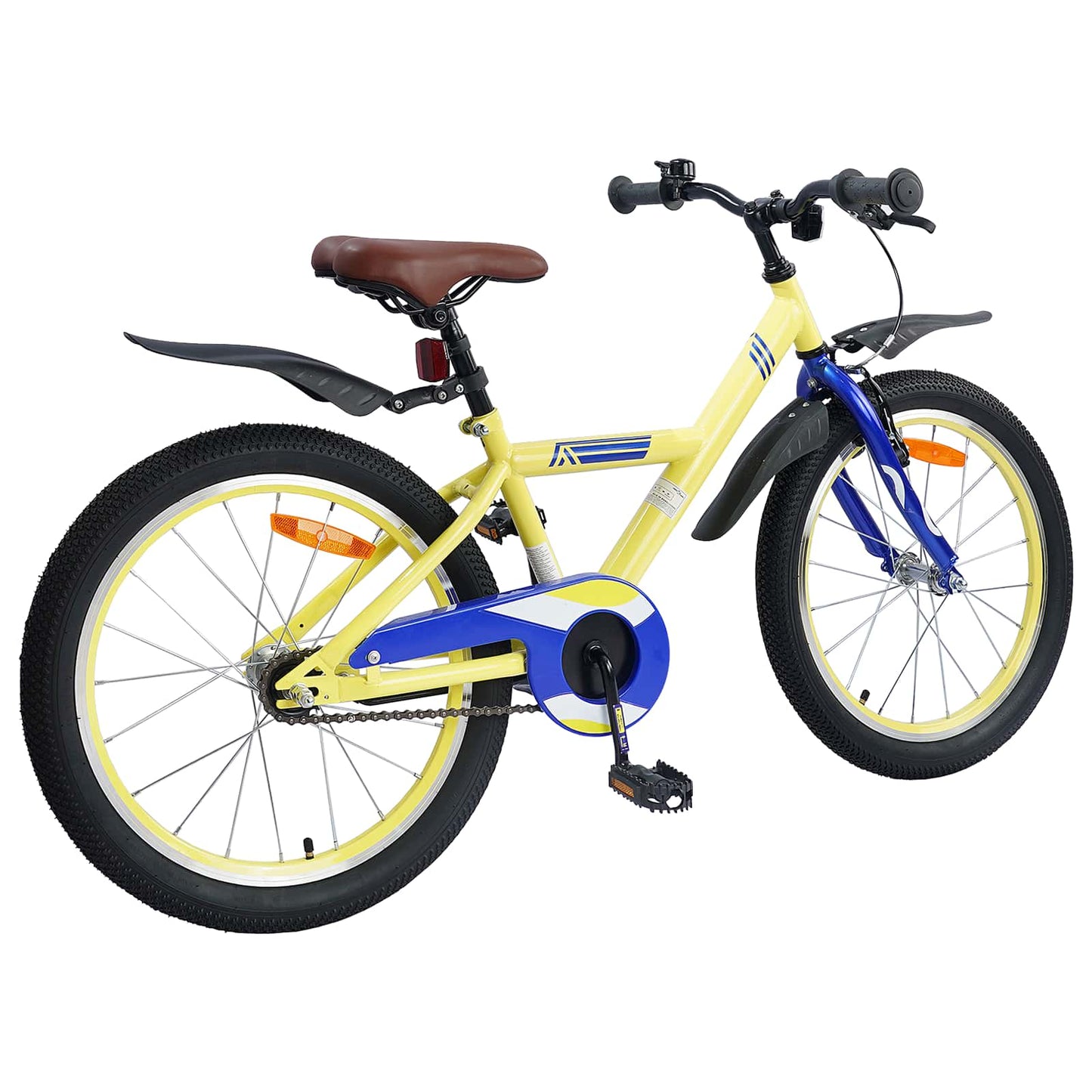Kinderfiets 18 Inch voor 5-7 jaar Geel is nu te koop bij PeponiXL, paradijselijk wonen!