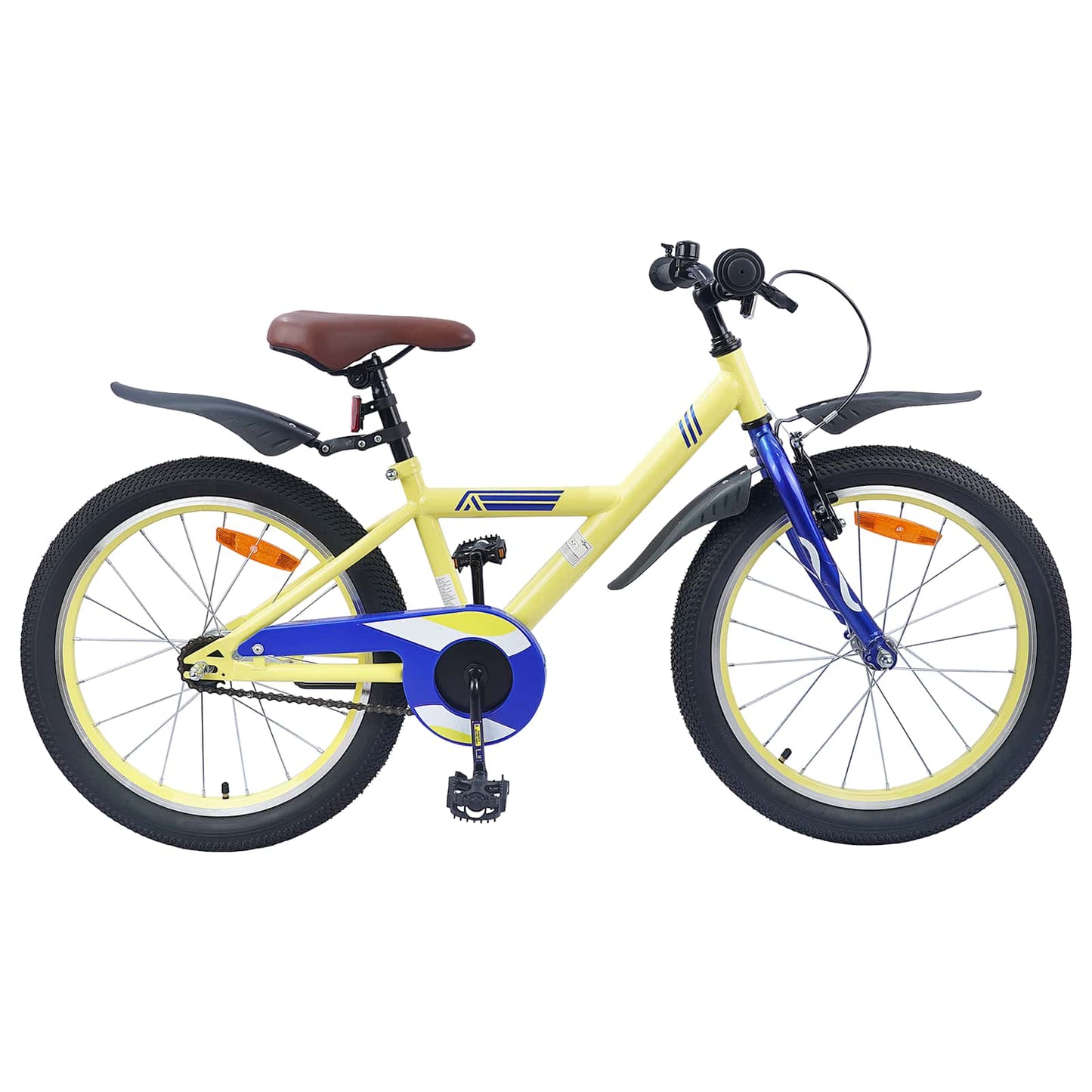 Kinderfiets 18 Inch voor 5-7 jaar Geel is nu te koop bij PeponiXL, paradijselijk wonen!