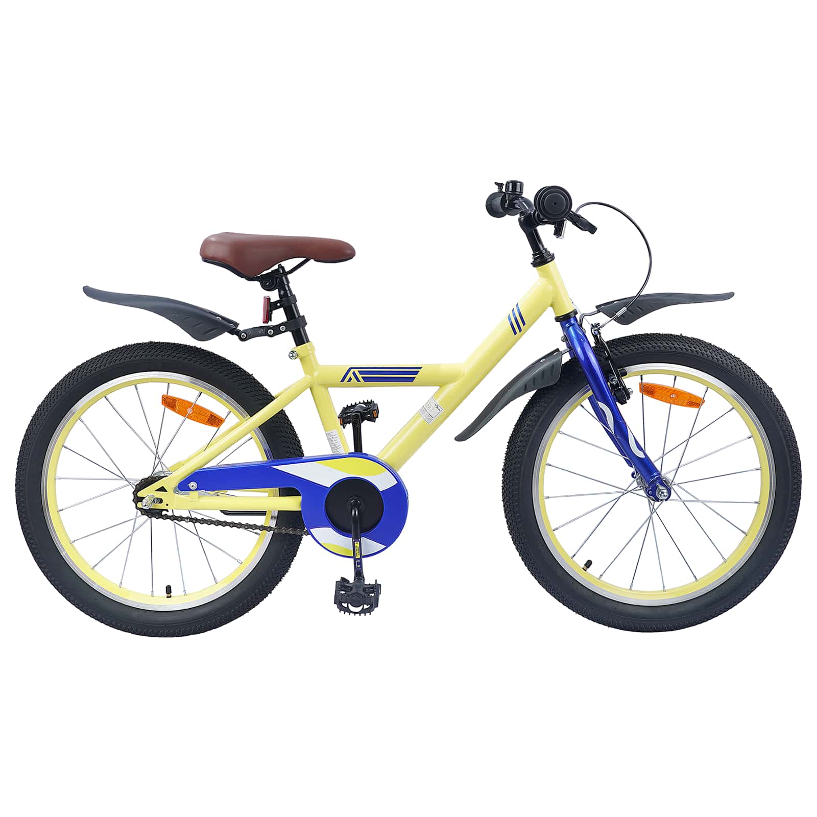 Kinderfiets 18 Inch voor 5-7 jaar Geel is nu te koop bij PeponiXL, paradijselijk wonen!