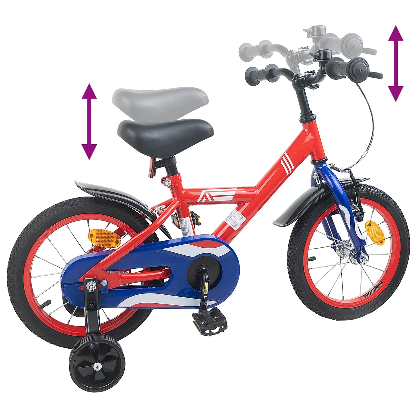 Kinderfiets 16 Inch voor 4-6 jaar oud Rood is nu te koop bij PeponiXL, paradijselijk wonen!