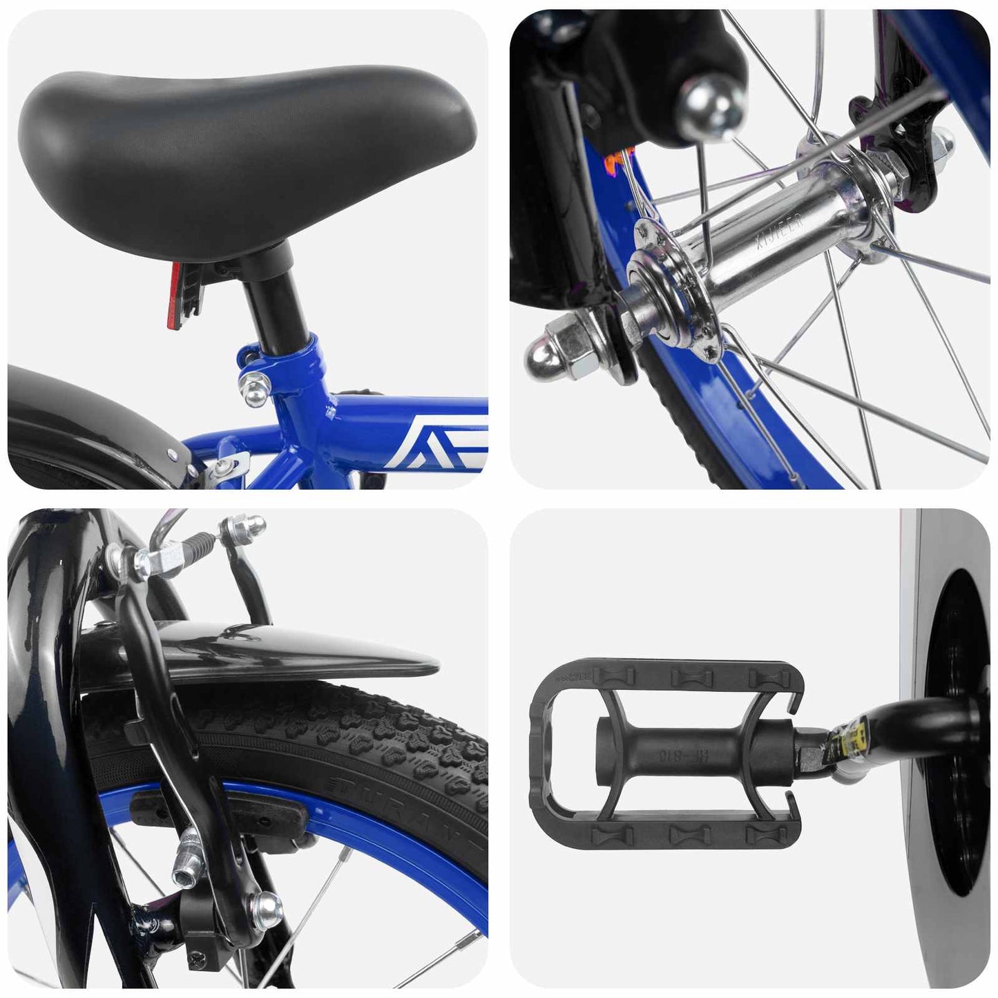 Kinderfiets 14 Inch voor 3-5 jaar oud Donkerblauw is nu te koop bij PeponiXL, paradijselijk wonen!