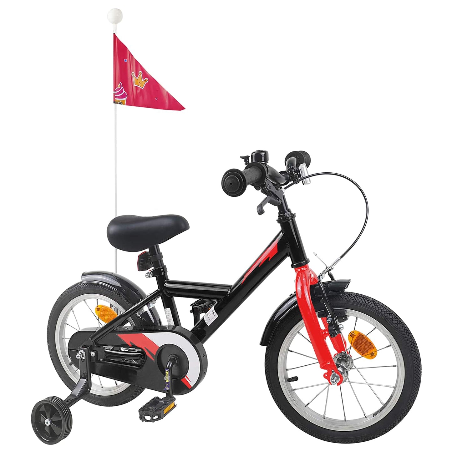 Kinderfiets 14 Inch voor 3-5 jaar oud Zwart is nu te koop bij PeponiXL, paradijselijk wonen!