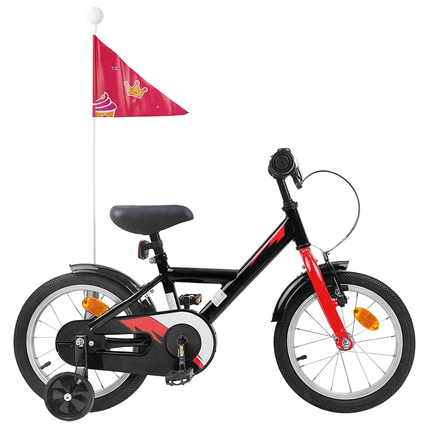 Kinderfiets 14 Inch voor 3-5 jaar oud Zwart is nu te koop bij PeponiXL, paradijselijk wonen!