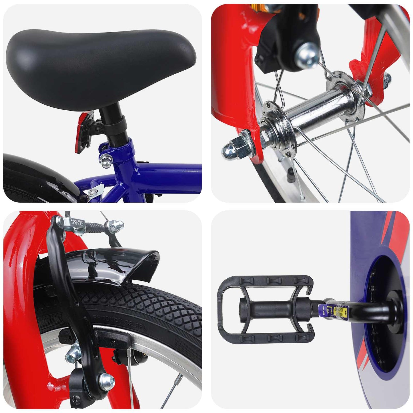 Kinderfiets 14 Inch voor 3-5 jaar oud Donkerblauw is nu te koop bij PeponiXL, paradijselijk wonen!