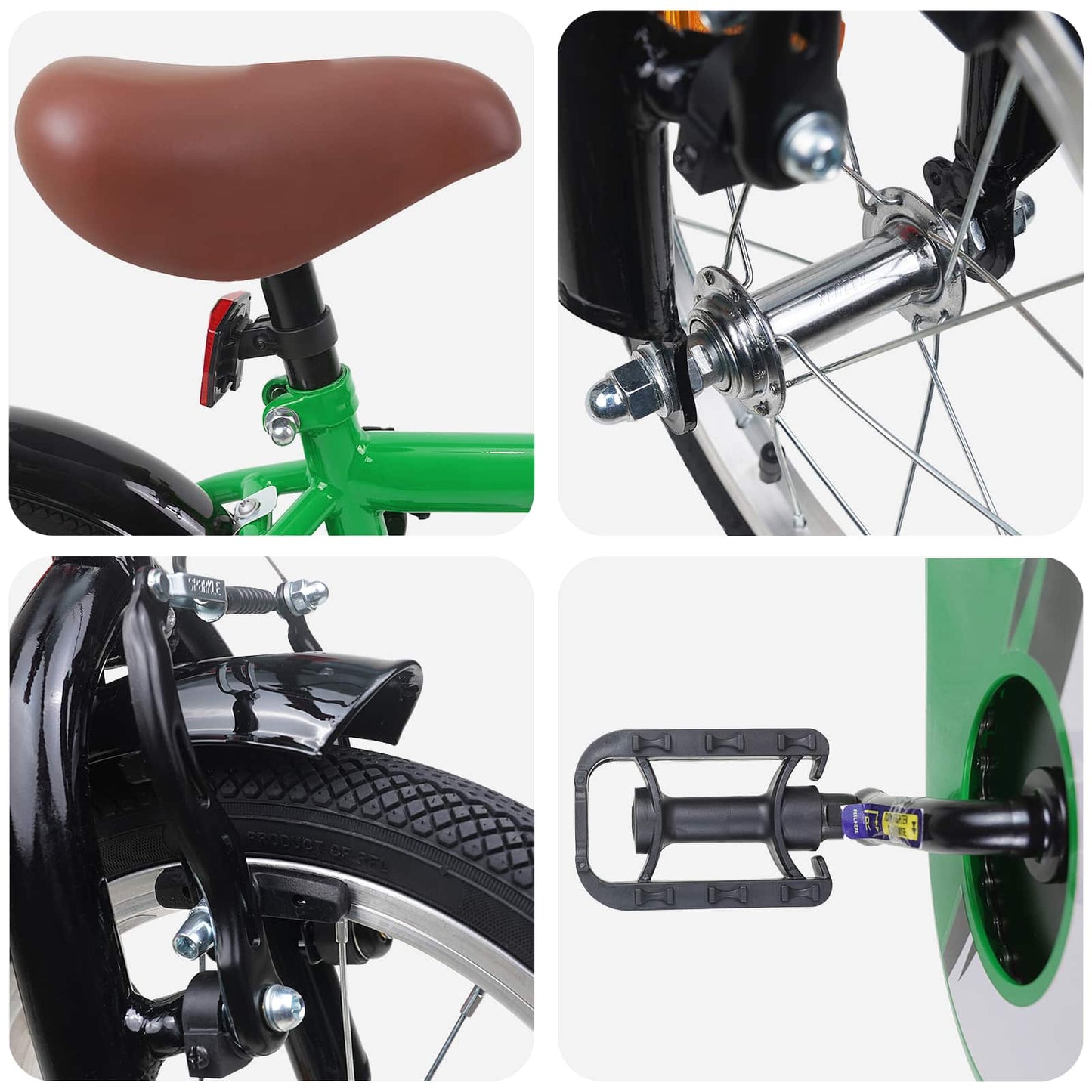Kinderfiets 16 Inch voor 4-6 jaar oud Groen is nu te koop bij PeponiXL, paradijselijk wonen!