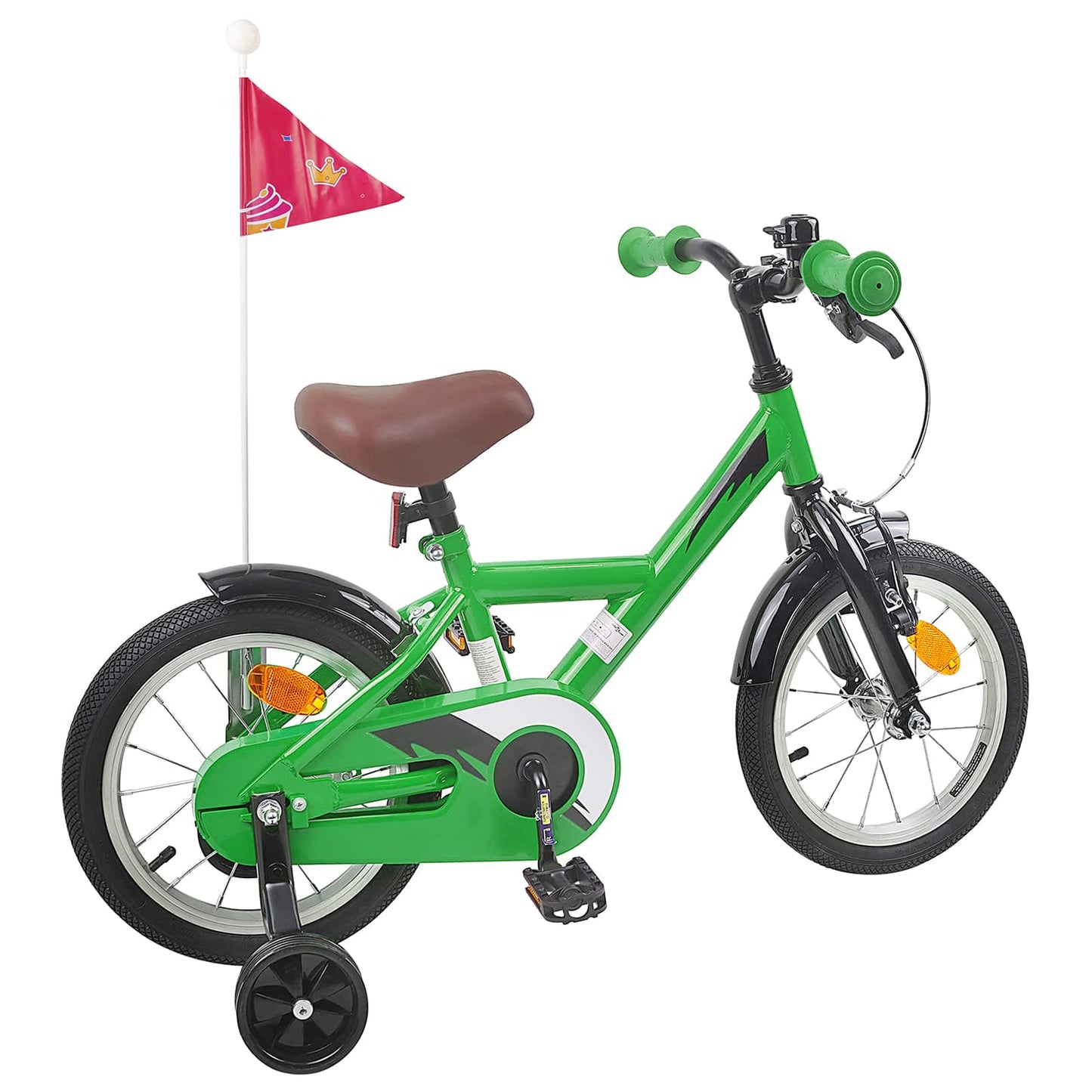 Kinderfiets 16 Inch voor 4-6 jaar oud Groen is nu te koop bij PeponiXL, paradijselijk wonen!