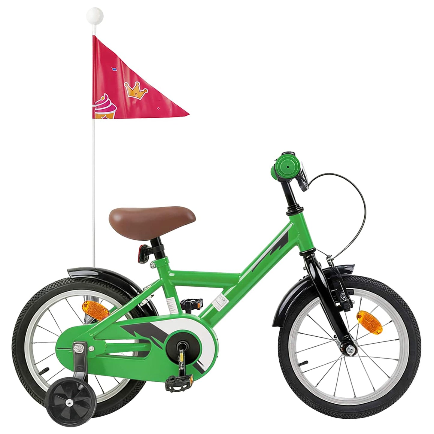 Kinderfiets 16 Inch voor 4-6 jaar oud Groen is nu te koop bij PeponiXL, paradijselijk wonen!