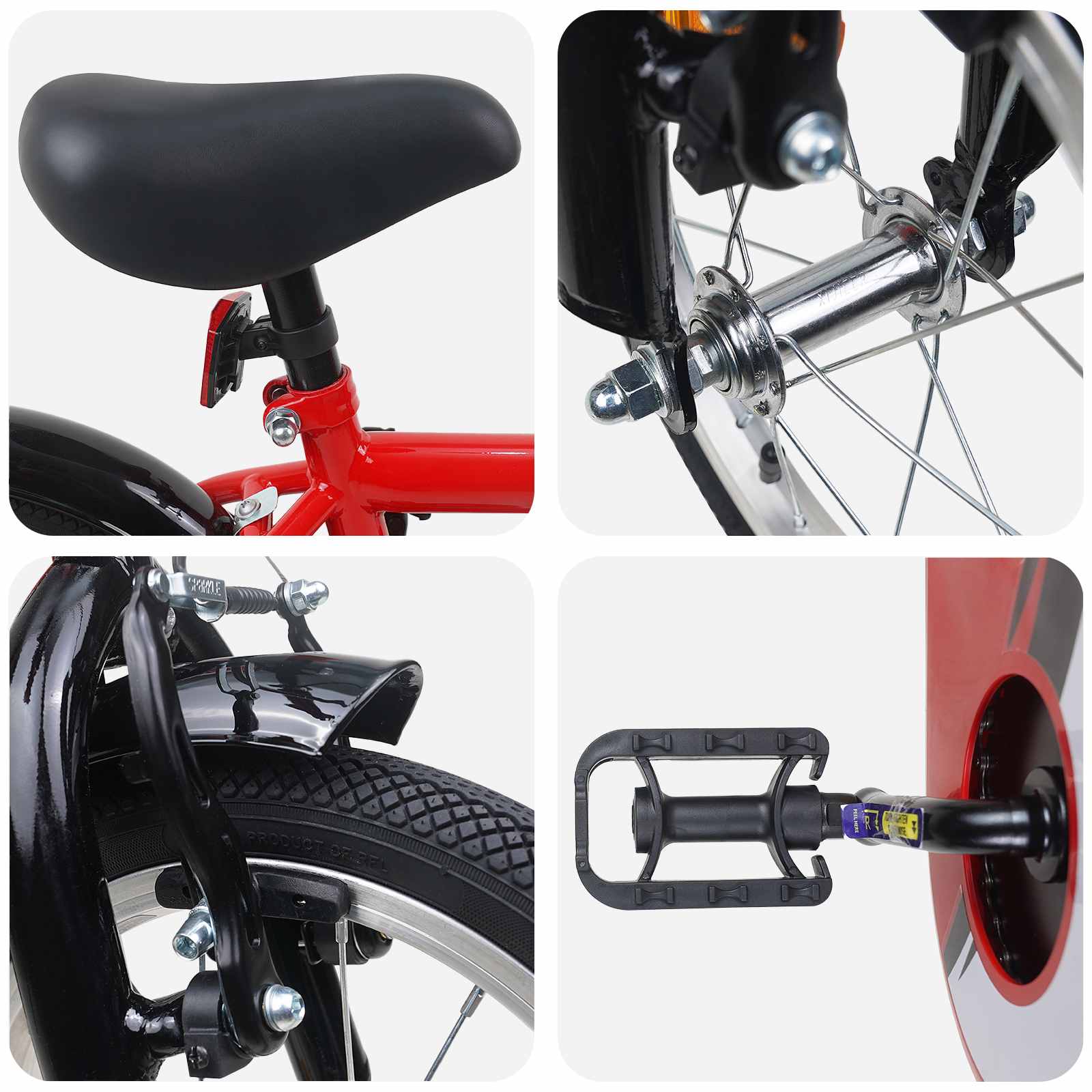 Kinderfiets 14 Inch voor 3-5 jaar oud Rood is nu te koop bij PeponiXL, paradijselijk wonen!