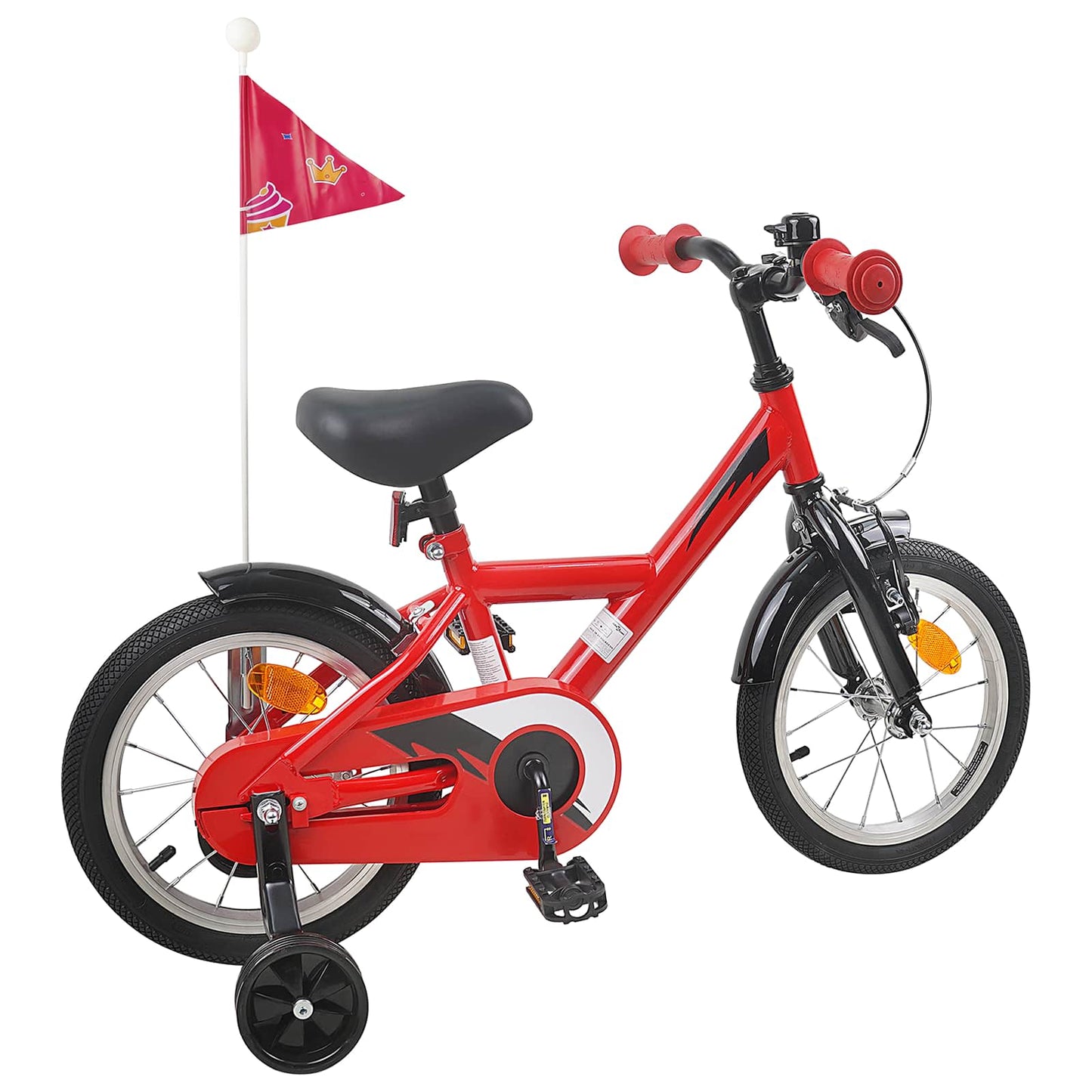 Kinderfiets 16 Inch voor 4-6 jaar oud Rood is nu te koop bij PeponiXL, paradijselijk wonen!