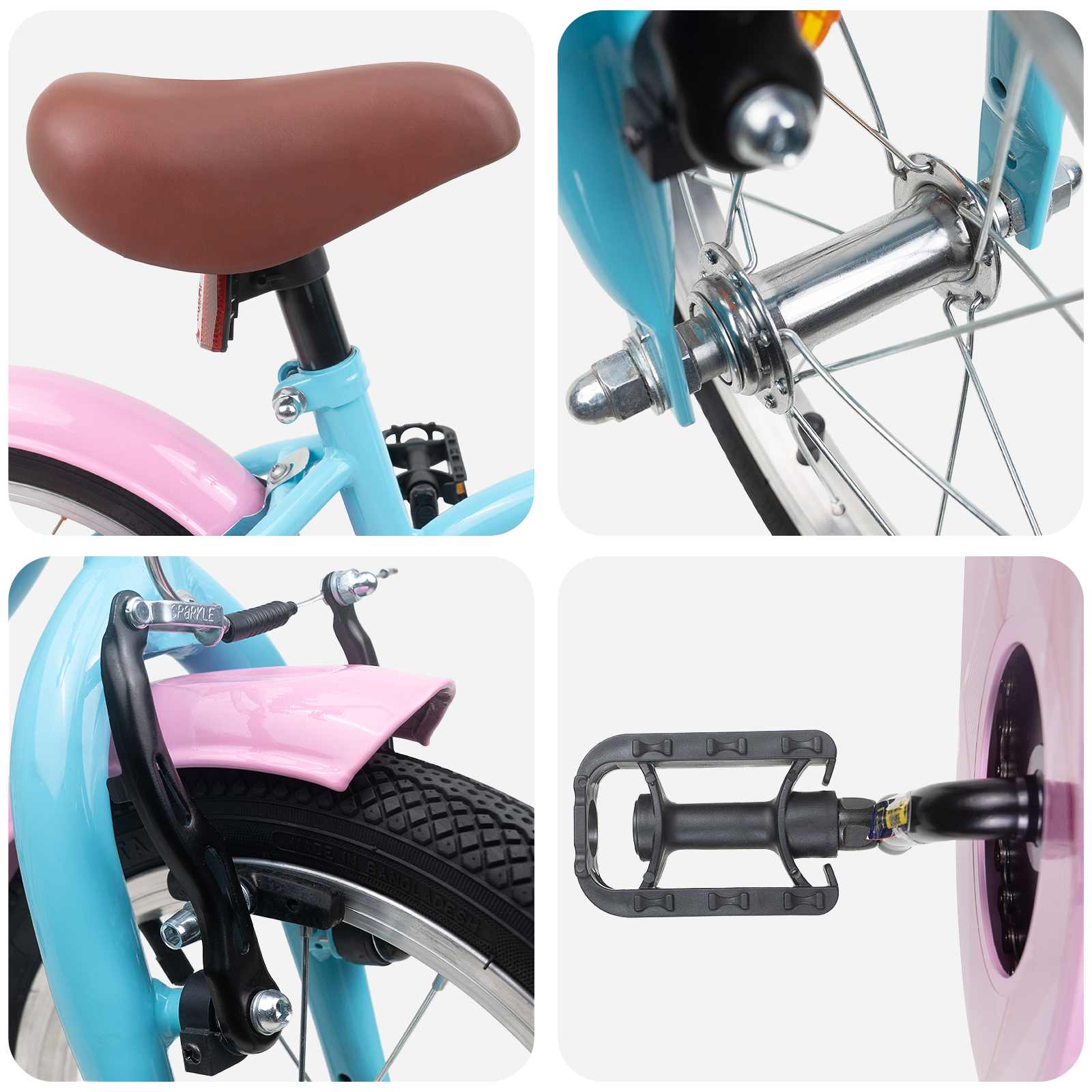 Kinderfiets 16 Inch voor 4-6 jaar oud Lichtblauw is nu te koop bij PeponiXL, paradijselijk wonen!