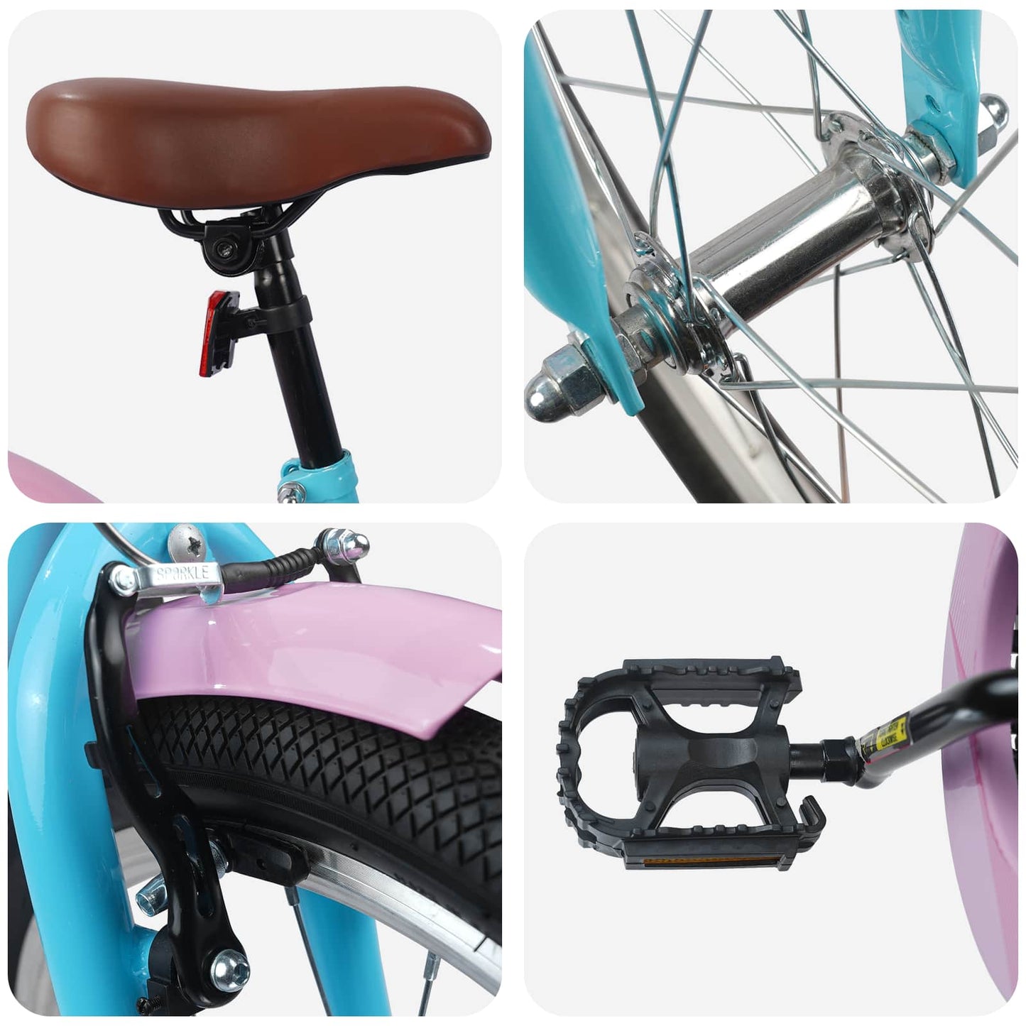 Kinderfiets 18 Inch voor 5-7 jaar Lichtblauw is nu te koop bij PeponiXL, paradijselijk wonen!