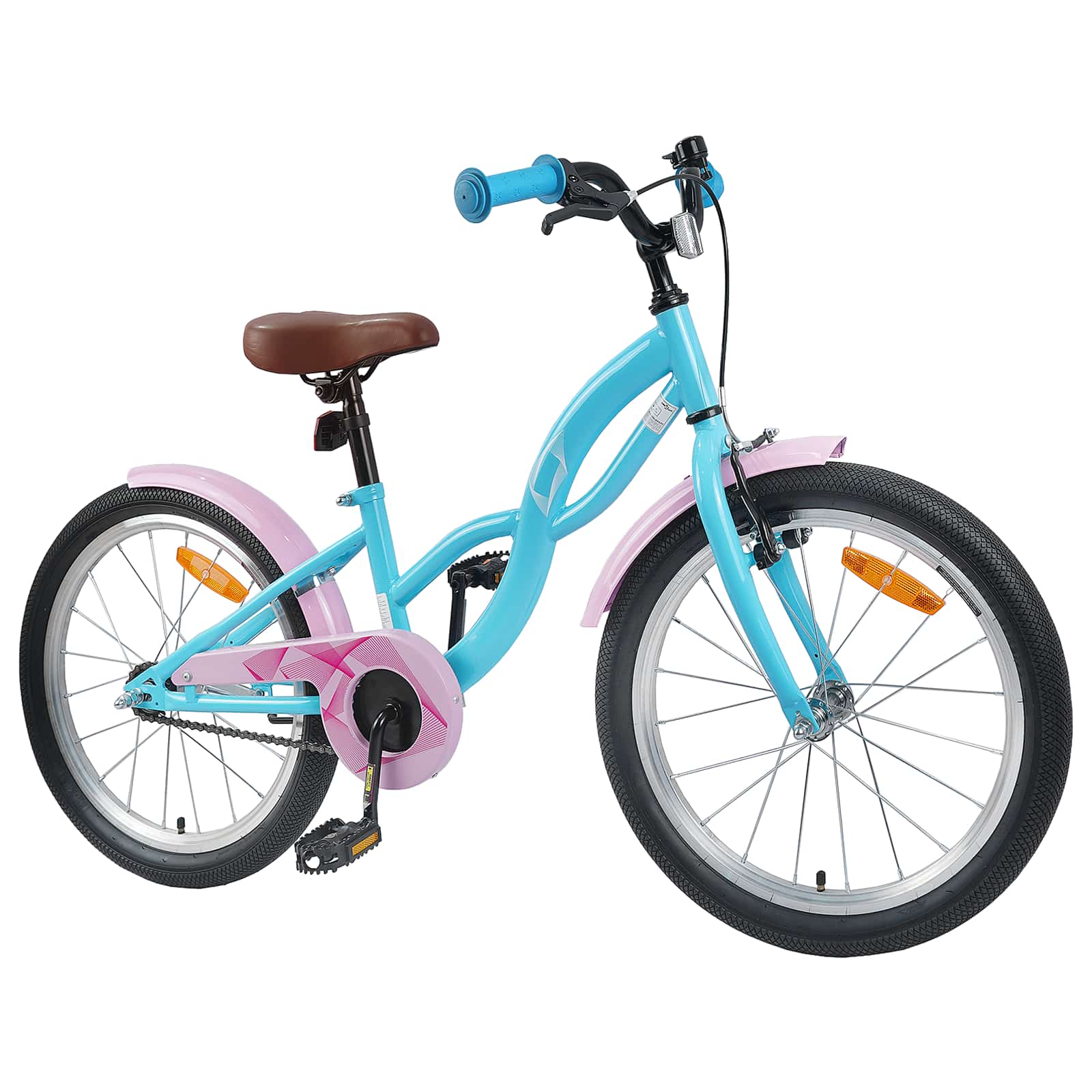 Kinderfiets 18 Inch voor 5-7 jaar Lichtblauw is nu te koop bij PeponiXL, paradijselijk wonen!