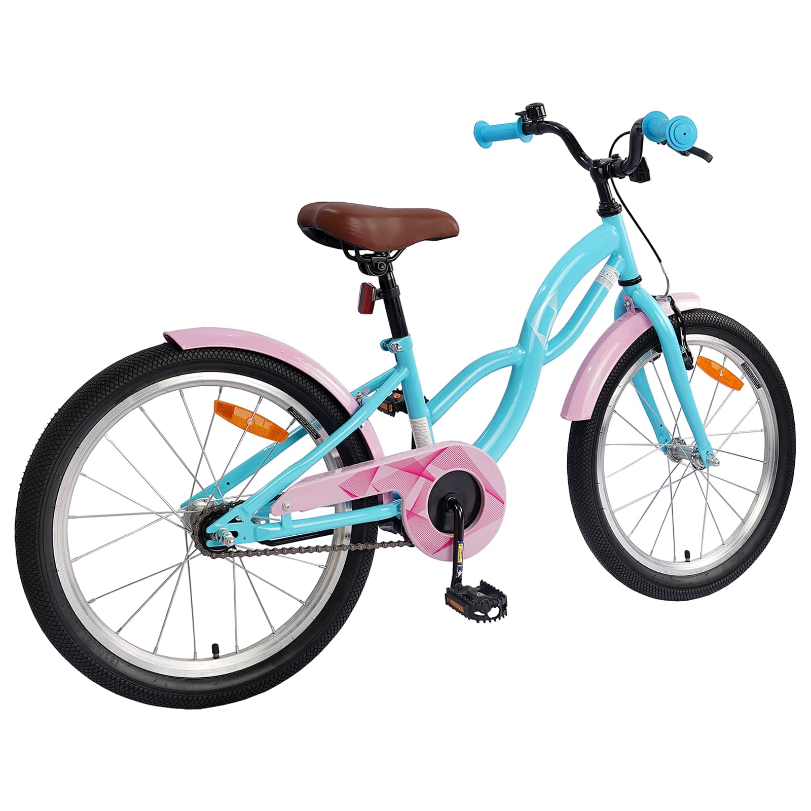 Kinderfiets 18 Inch voor 5-7 jaar Lichtblauw is nu te koop bij PeponiXL, paradijselijk wonen!