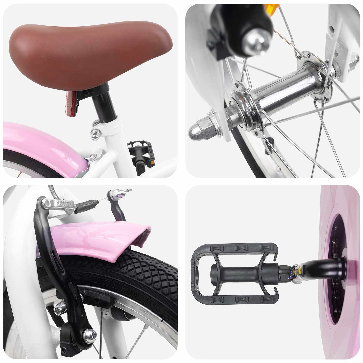 Kinderfiets 16 Inch voor 4-6 jaar oud Wit is nu te koop bij PeponiXL, paradijselijk wonen!