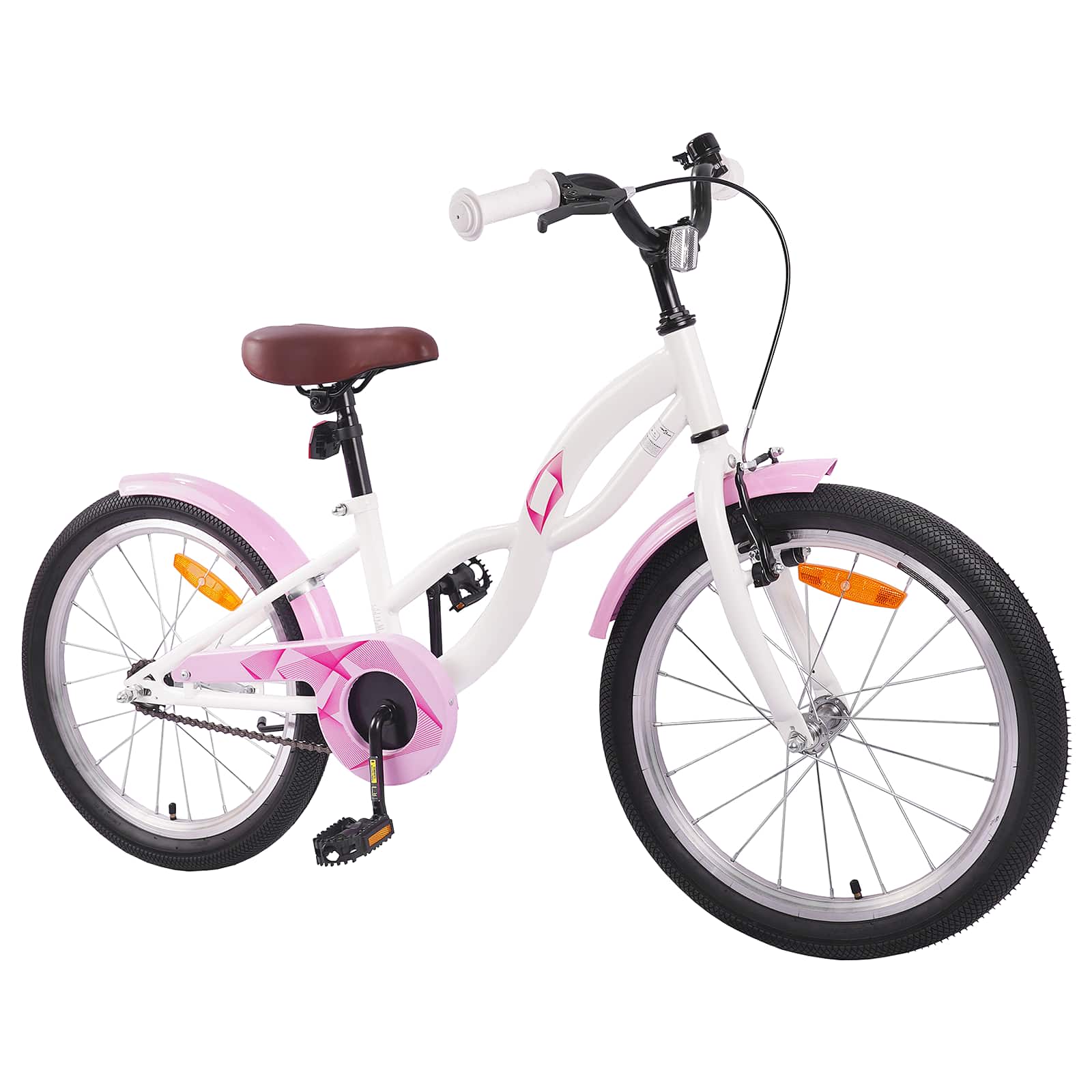 Kinderfiets 18 Inch voor 5-7 jaar Wit is nu te koop bij PeponiXL, paradijselijk wonen!