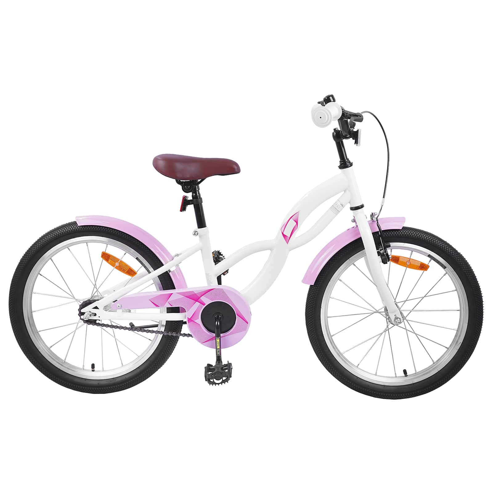 Kinderfiets 18 Inch voor 5-7 jaar Wit is nu te koop bij PeponiXL, paradijselijk wonen!
