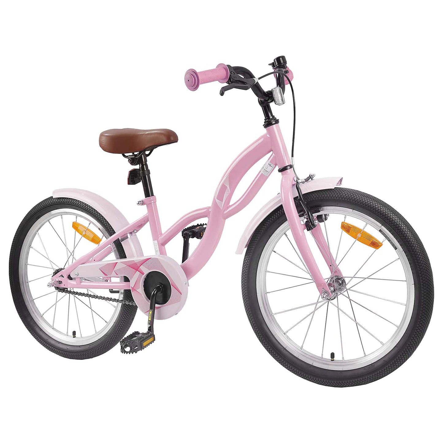 Kinderfiets 18 Inch voor 5-7 jaar Lichtroze is nu te koop bij PeponiXL, paradijselijk wonen!