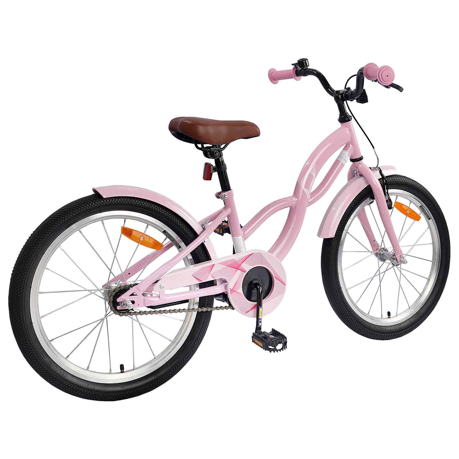 Kinderfiets 18 Inch voor 5-7 jaar Lichtroze is nu te koop bij PeponiXL, paradijselijk wonen!
