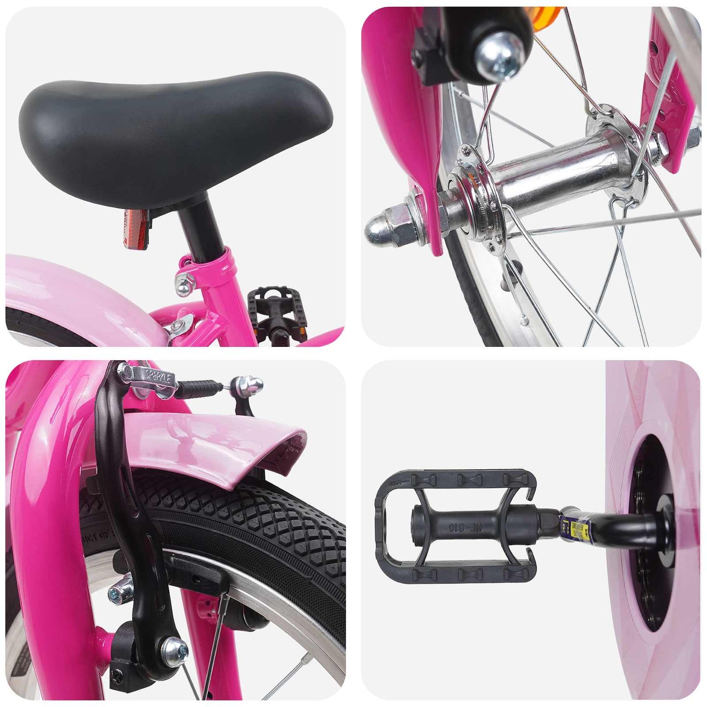 Kinderfiets 12 Inch voor 2-4 jaar oud Donkerroze is nu te koop bij PeponiXL, paradijselijk wonen!