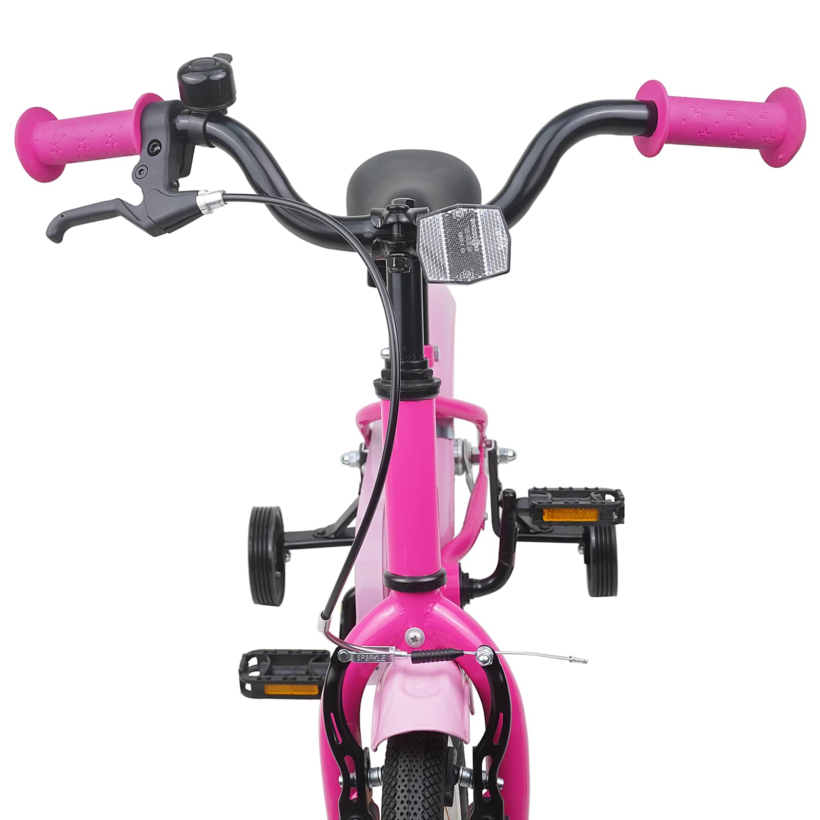 Kinderfiets 12 Inch voor 2-4 jaar oud Donkerroze is nu te koop bij PeponiXL, paradijselijk wonen!
