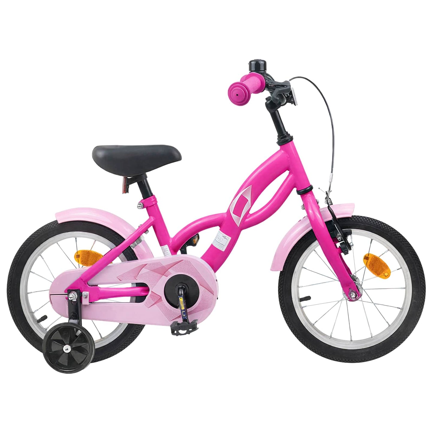 Kinderfiets 12 Inch voor 2-4 jaar oud Donkerroze is nu te koop bij PeponiXL, paradijselijk wonen!