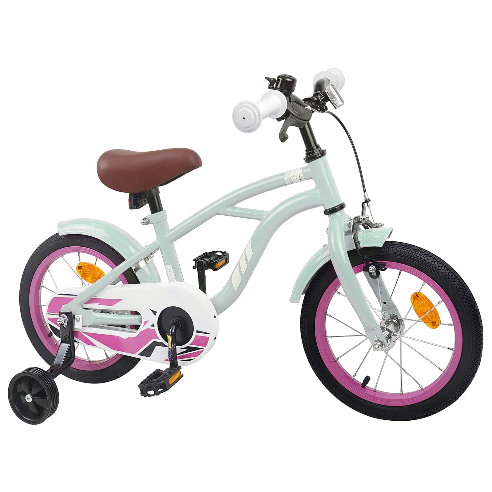 Kinderfiets 14 Inch voor 3-5 jaar oud Lichtgroen is nu te koop bij PeponiXL, paradijselijk wonen!