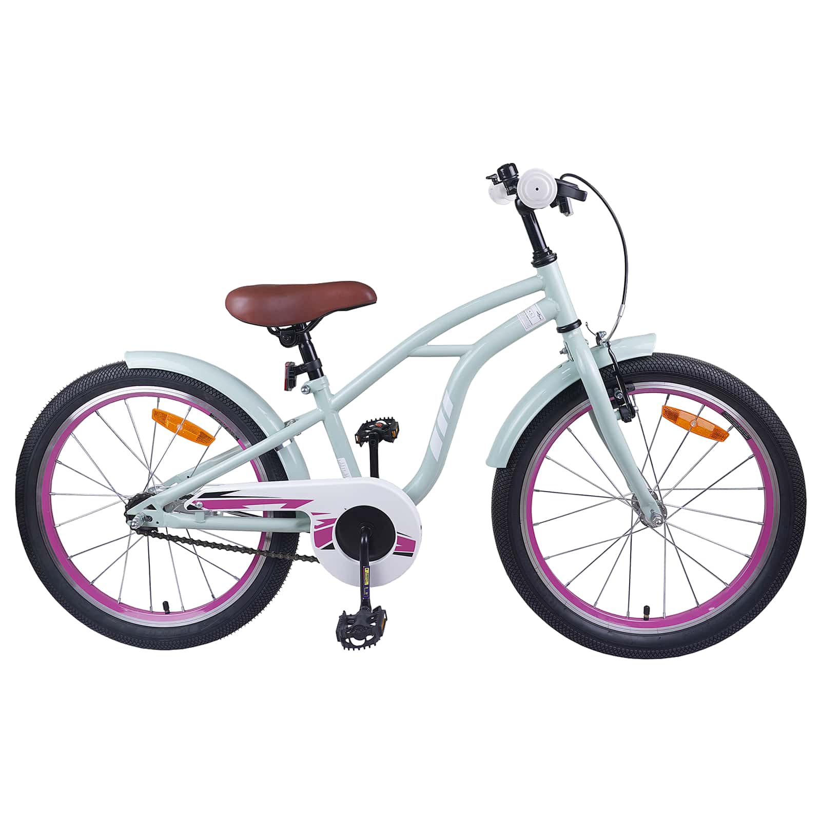 Kinderfiets 18 Inch voor 5-7 jaar Lichtgroen is nu te koop bij PeponiXL, paradijselijk wonen!
