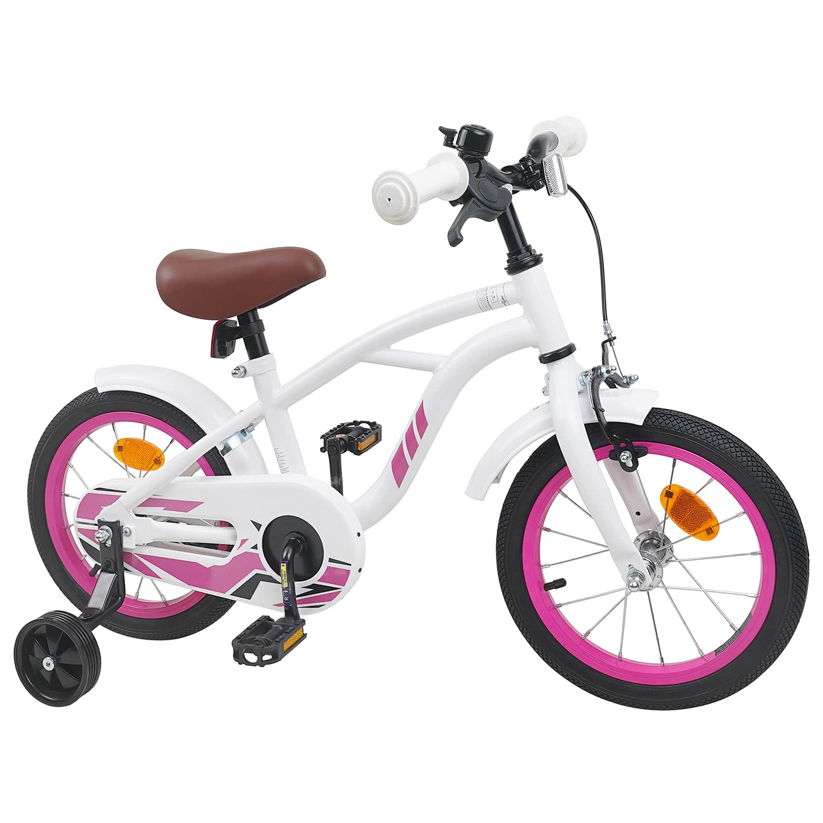 Kinderfiets 14 Inch voor 3-5 jaar oud Wit is nu te koop bij PeponiXL, paradijselijk wonen!