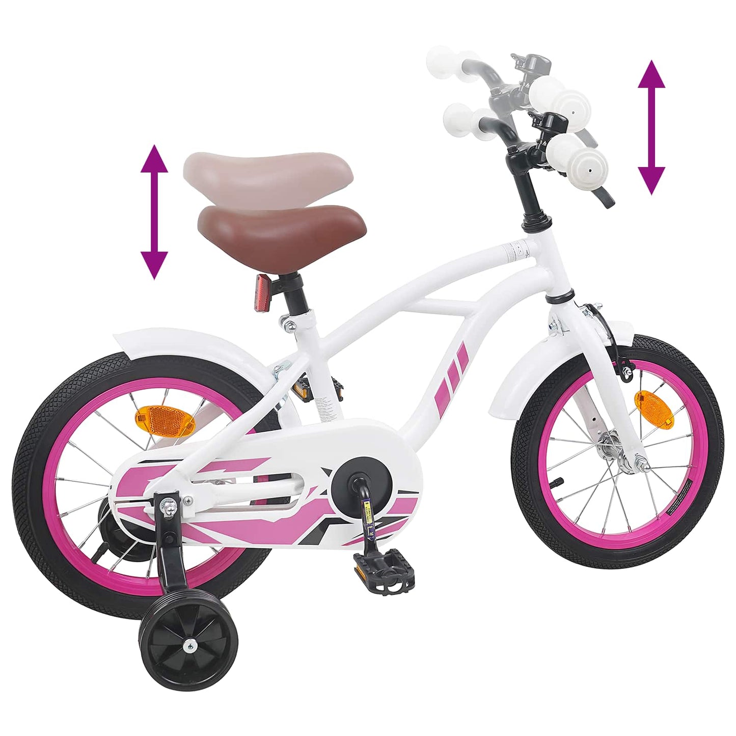 Kinderfiets 14 Inch voor 3-5 jaar oud Wit is nu te koop bij PeponiXL, paradijselijk wonen!