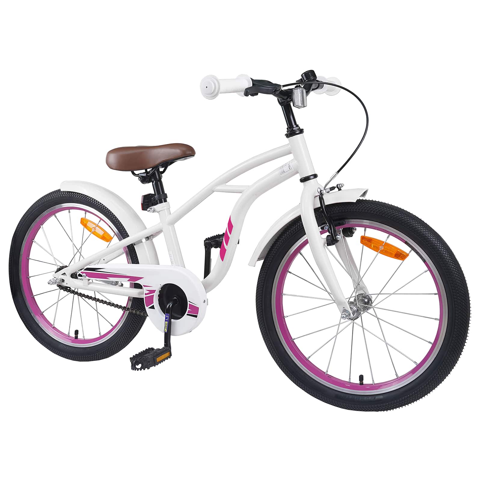 Kinderfiets 18 Inch voor 5-7 jaar Wit is nu te koop bij PeponiXL, paradijselijk wonen!