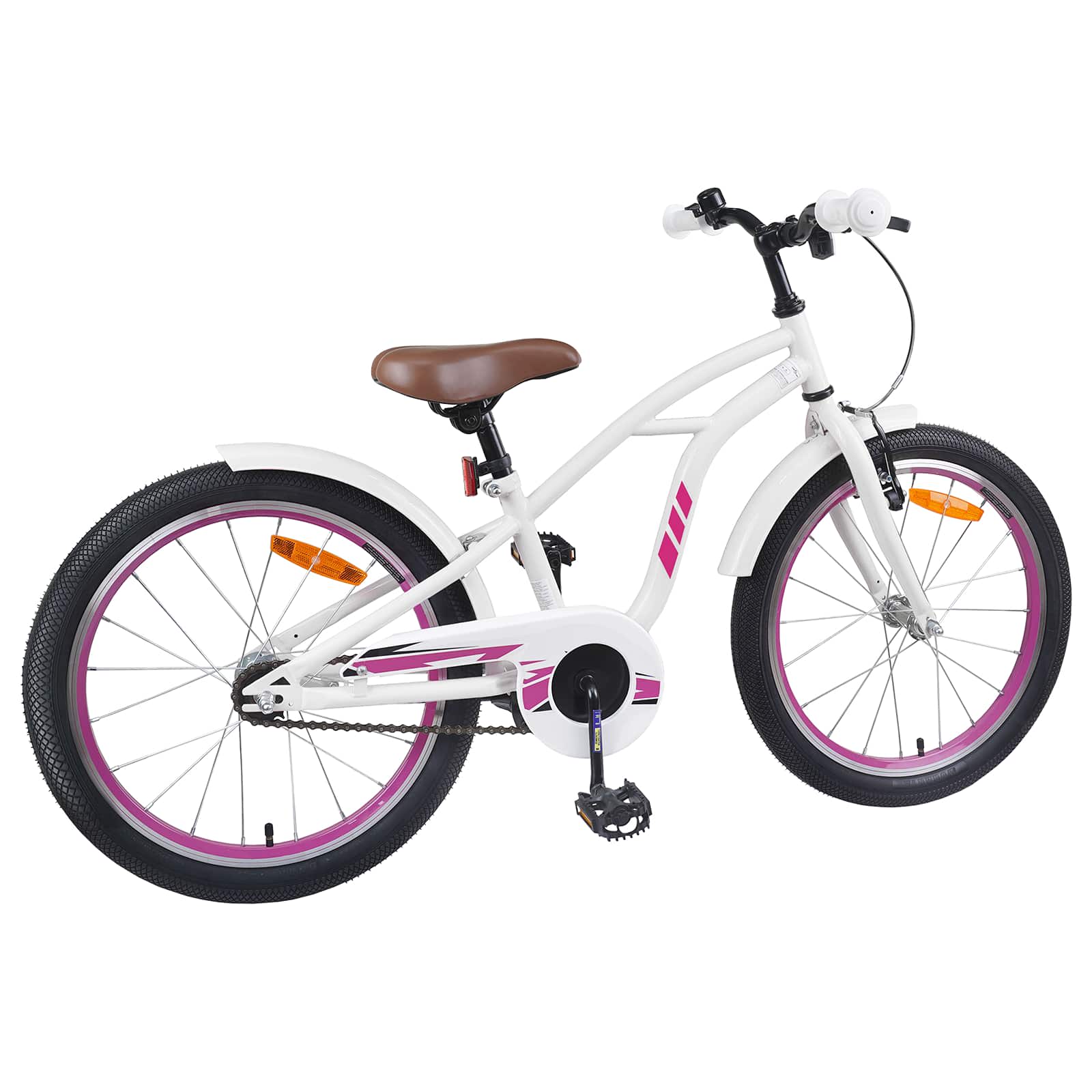 Kinderfiets 18 Inch voor 5-7 jaar Wit is nu te koop bij PeponiXL, paradijselijk wonen!