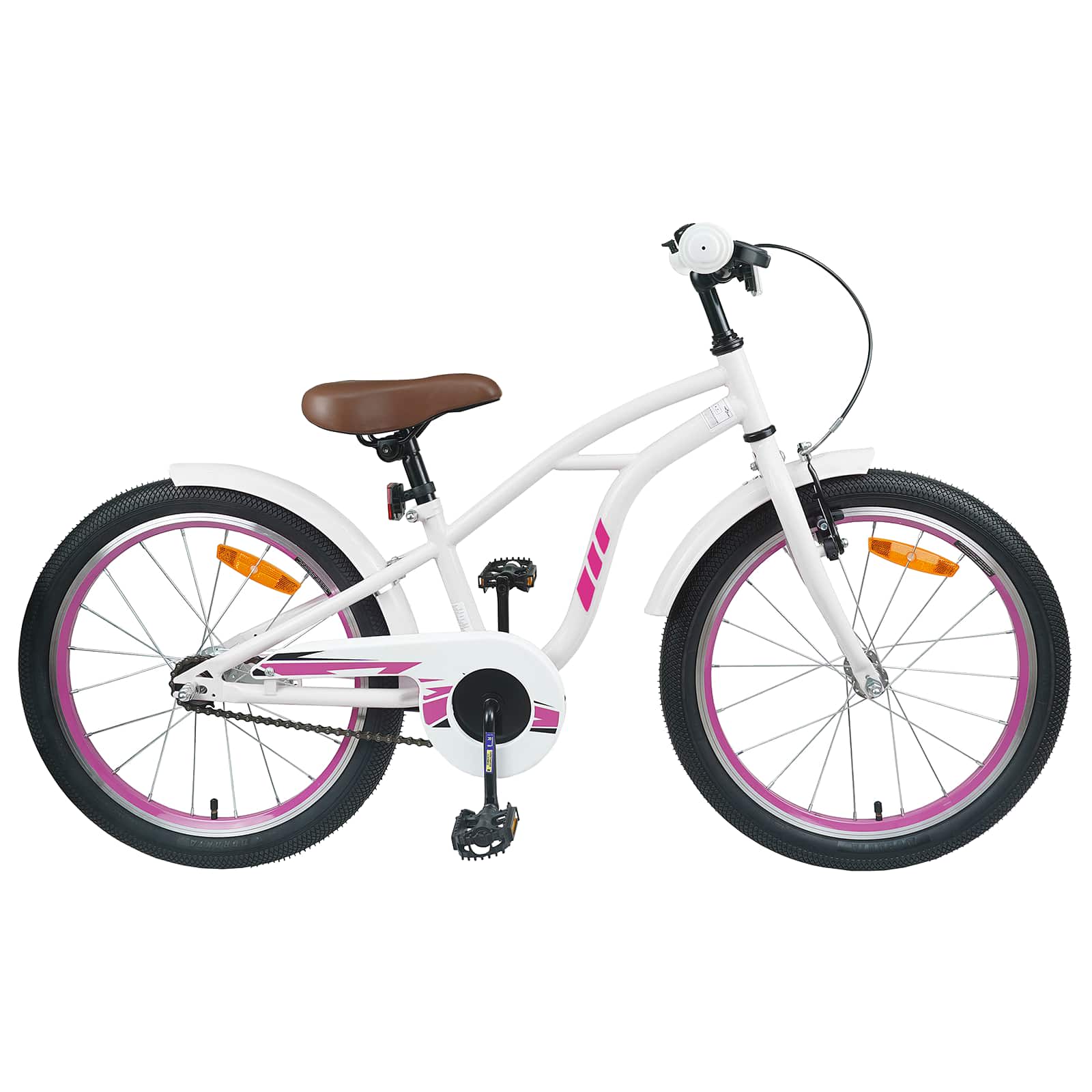 Kinderfiets 18 Inch voor 5-7 jaar Wit is nu te koop bij PeponiXL, paradijselijk wonen!