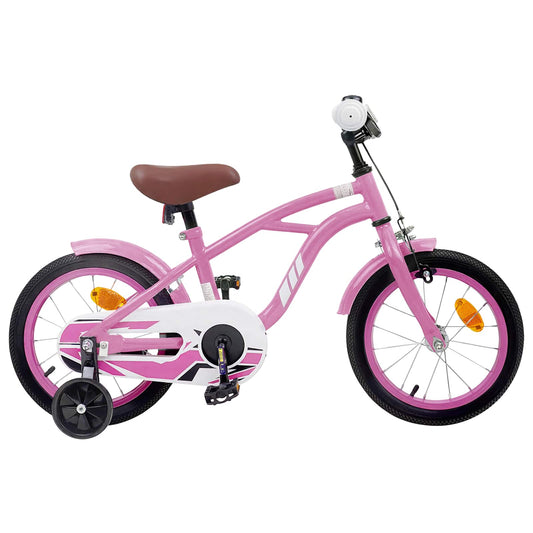 Kinderfiets 14 Inch voor 3-5 jaar oud Lichtroze is nu te koop bij PeponiXL, paradijselijk wonen!