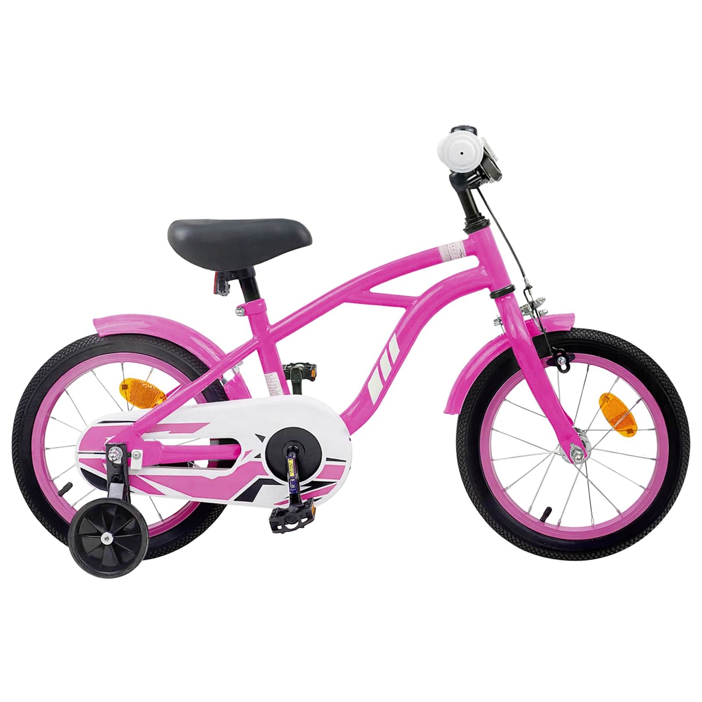 Kinderfiets 14 Inch voor 3-5 jaar oud Donkerroze is nu te koop bij PeponiXL, paradijselijk wonen!