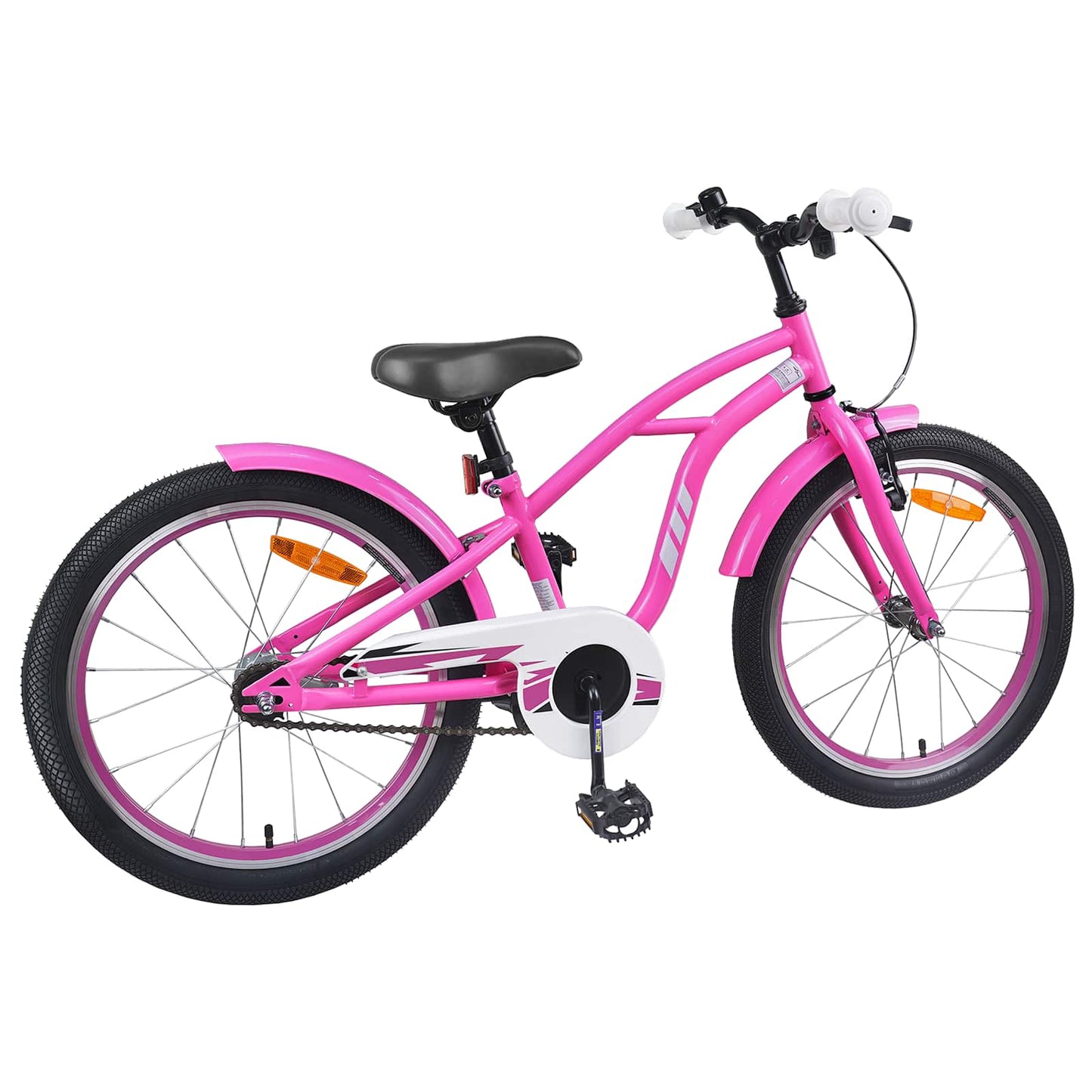 Kinderfiets 18 Inch voor 5-7 jaar Donkerroze is nu te koop bij PeponiXL, paradijselijk wonen!
