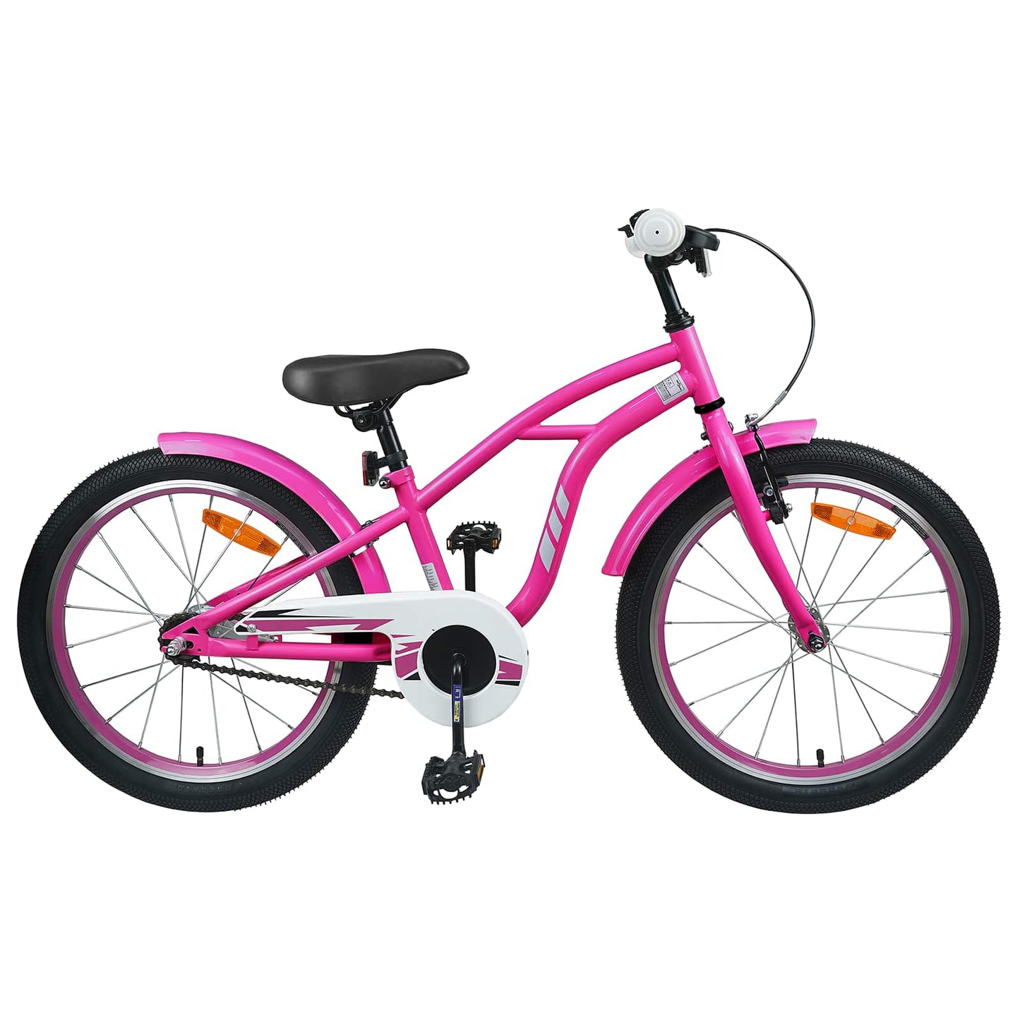 Kinderfiets 18 Inch voor 5-7 jaar Donkerroze is nu te koop bij PeponiXL, paradijselijk wonen!