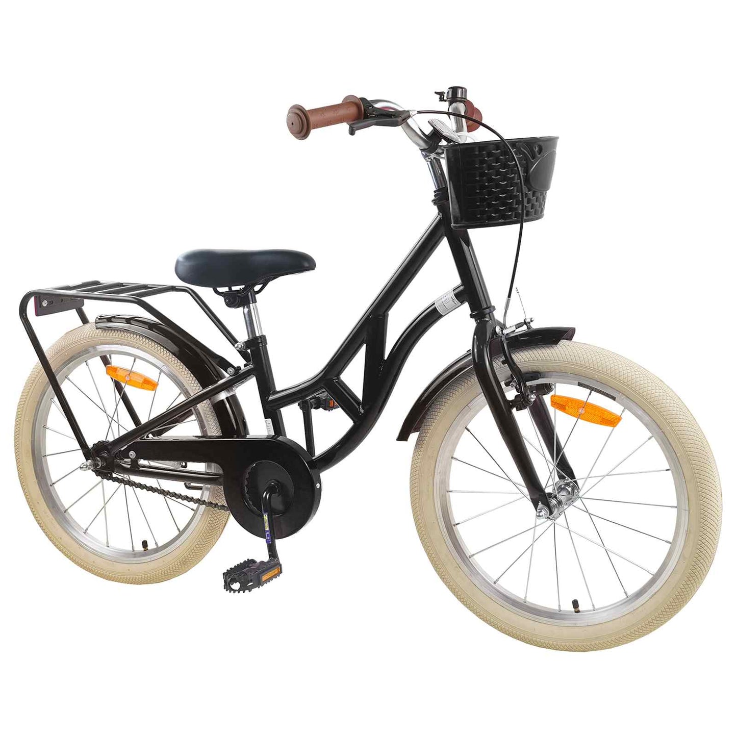Kinderfiets 20 Inch voor 6-11 jaar oud Zwart is nu te koop bij PeponiXL, paradijselijk wonen!