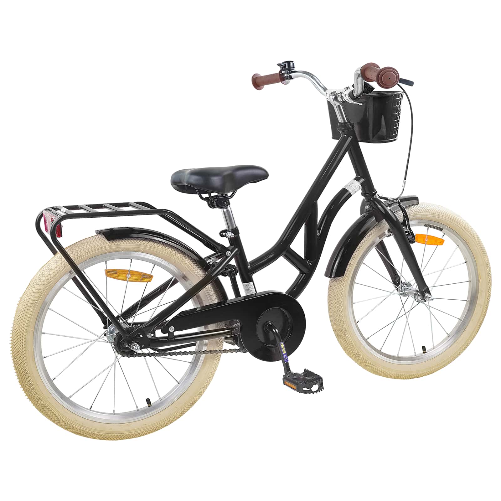 Kinderfiets 24 Inch voor 8-12 jaar oud Zwart is nu te koop bij PeponiXL, paradijselijk wonen!