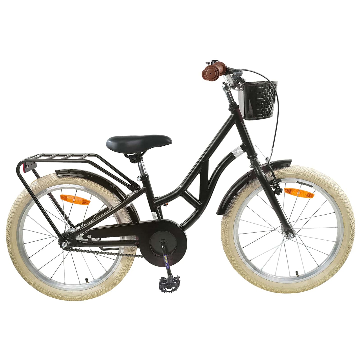Kinderfiets 24 Inch voor 8-12 jaar oud Zwart is nu te koop bij PeponiXL, paradijselijk wonen!