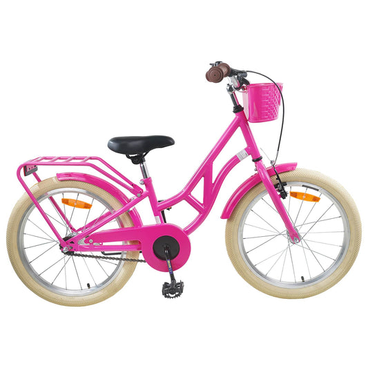 Kinderfiets 20 Inch voor 6-11 jaar oud Donkerroze is nu te koop bij PeponiXL, paradijselijk wonen!