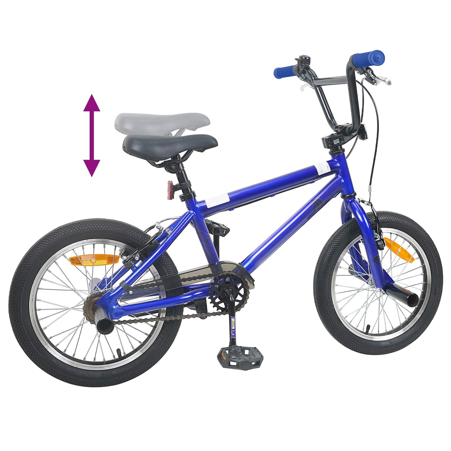 BMX Fiets 16 Inch voor 5-8 jaar oud Donkerblauw is nu te koop bij PeponiXL, paradijselijk wonen!