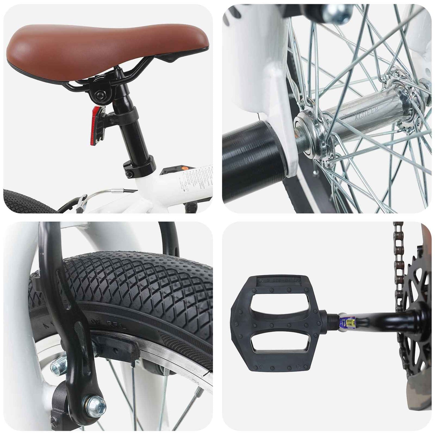 BMX Fiets 16 Inch voor 5-8 jaar oud Wit
