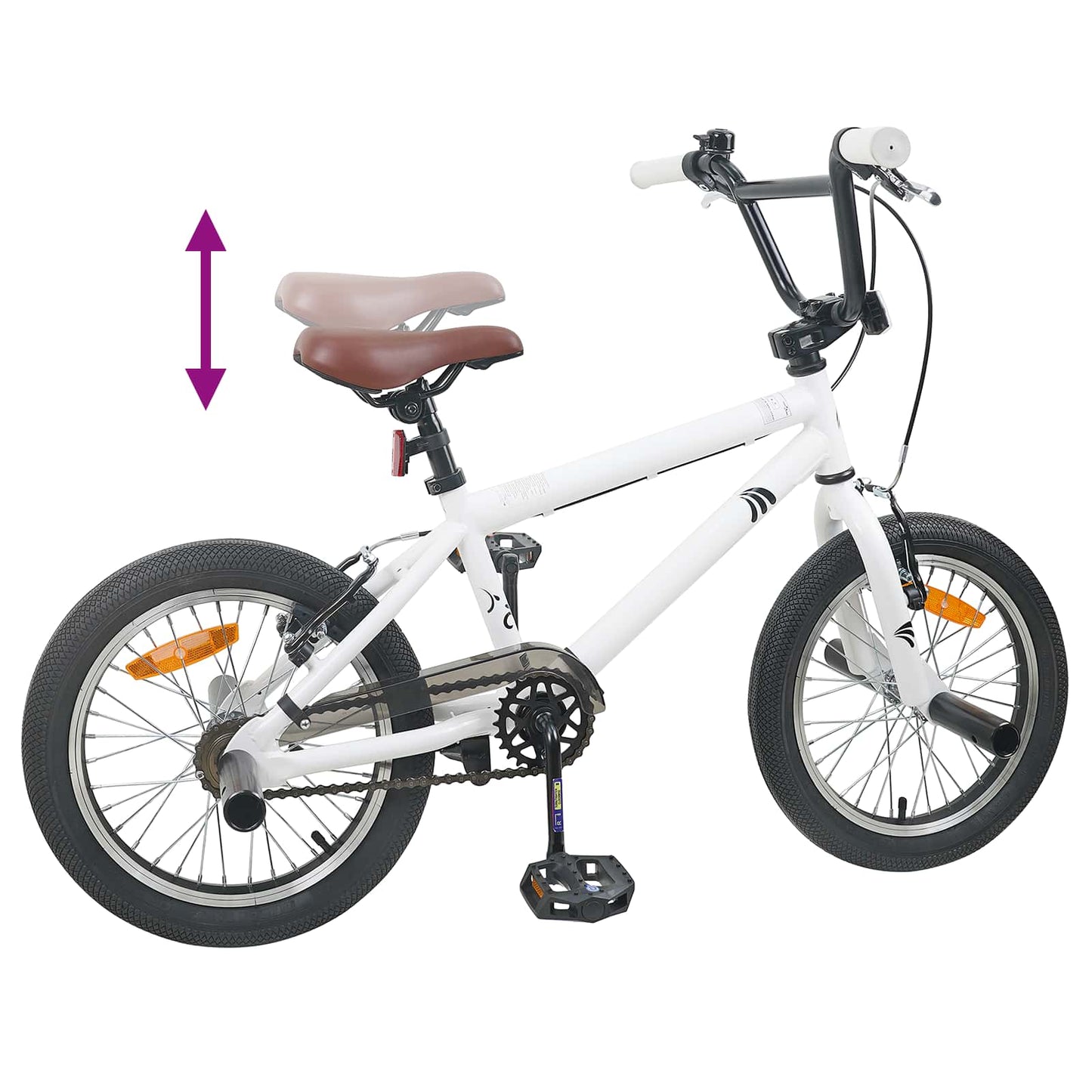 BMX Fiets 16 Inch voor 5-8 jaar oud Wit