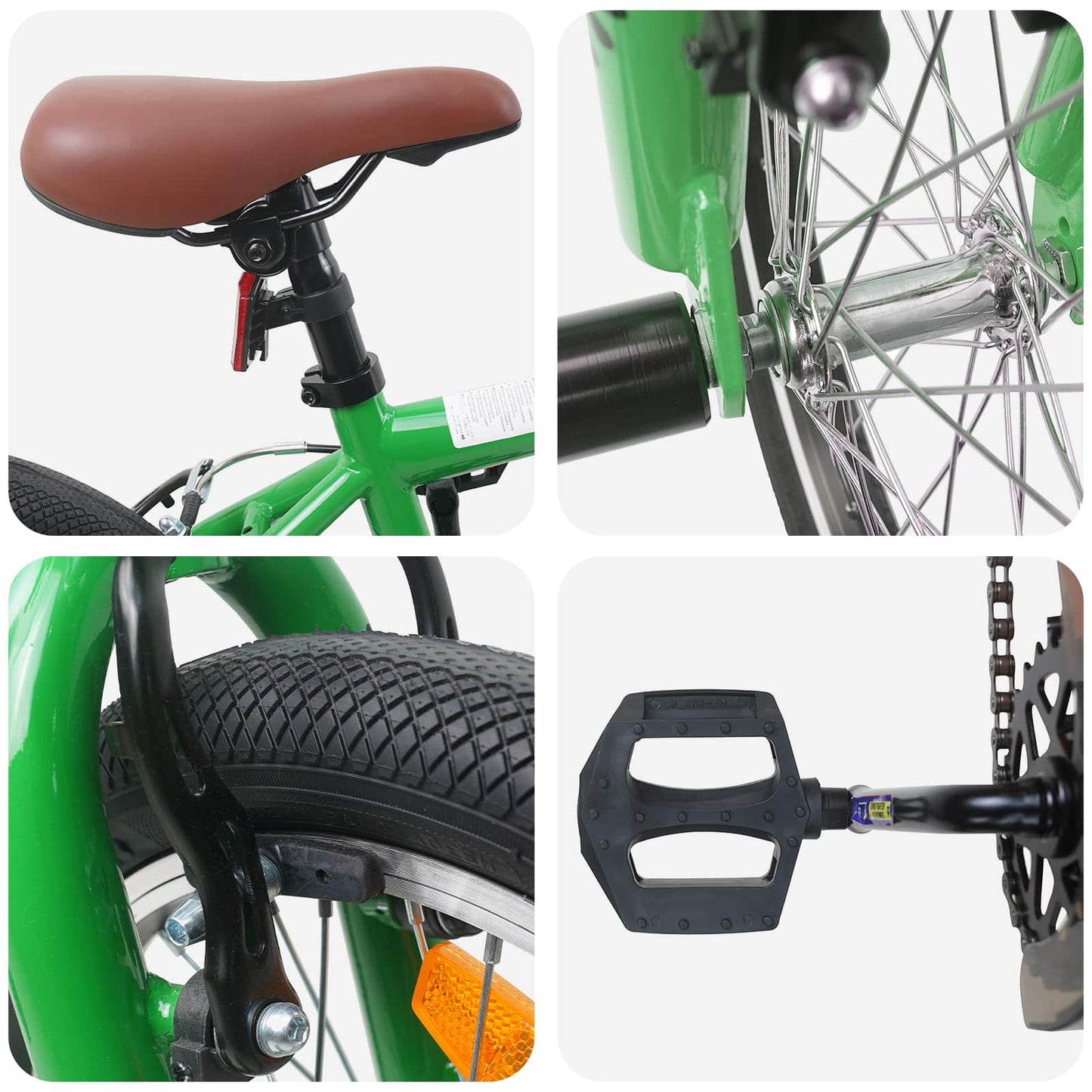 BMX Fiets 16 Inch voor 5-8 jaar oud Groen
