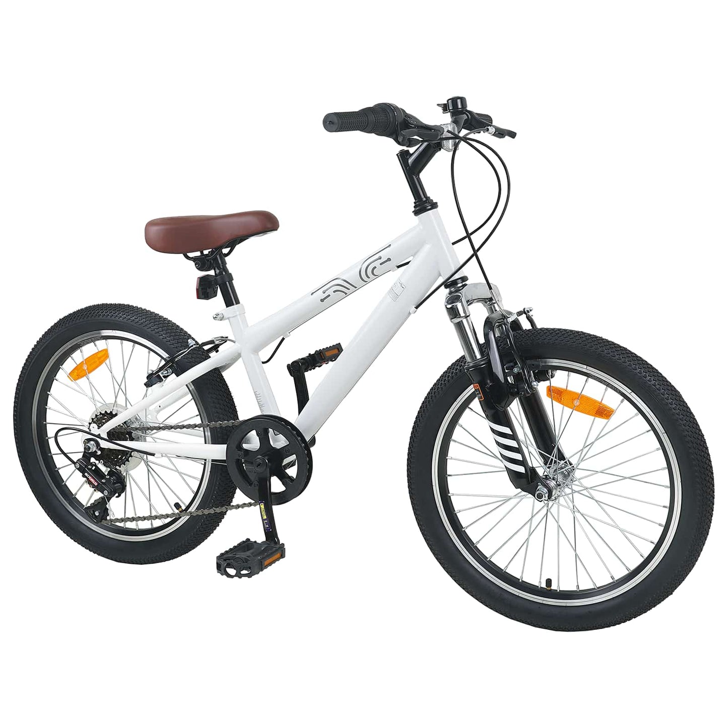 Kinder mountainbike 20 Inch 6-Speed voor 5-8 jaar oud Wit is nu te koop bij PeponiXL, paradijselijk wonen!