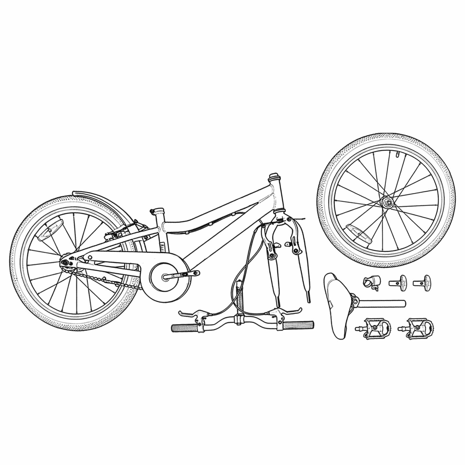 Kinder mountainbike 20 Inch 6-Speed voor 5-8 jaar oud Wit is nu te koop bij PeponiXL, paradijselijk wonen!