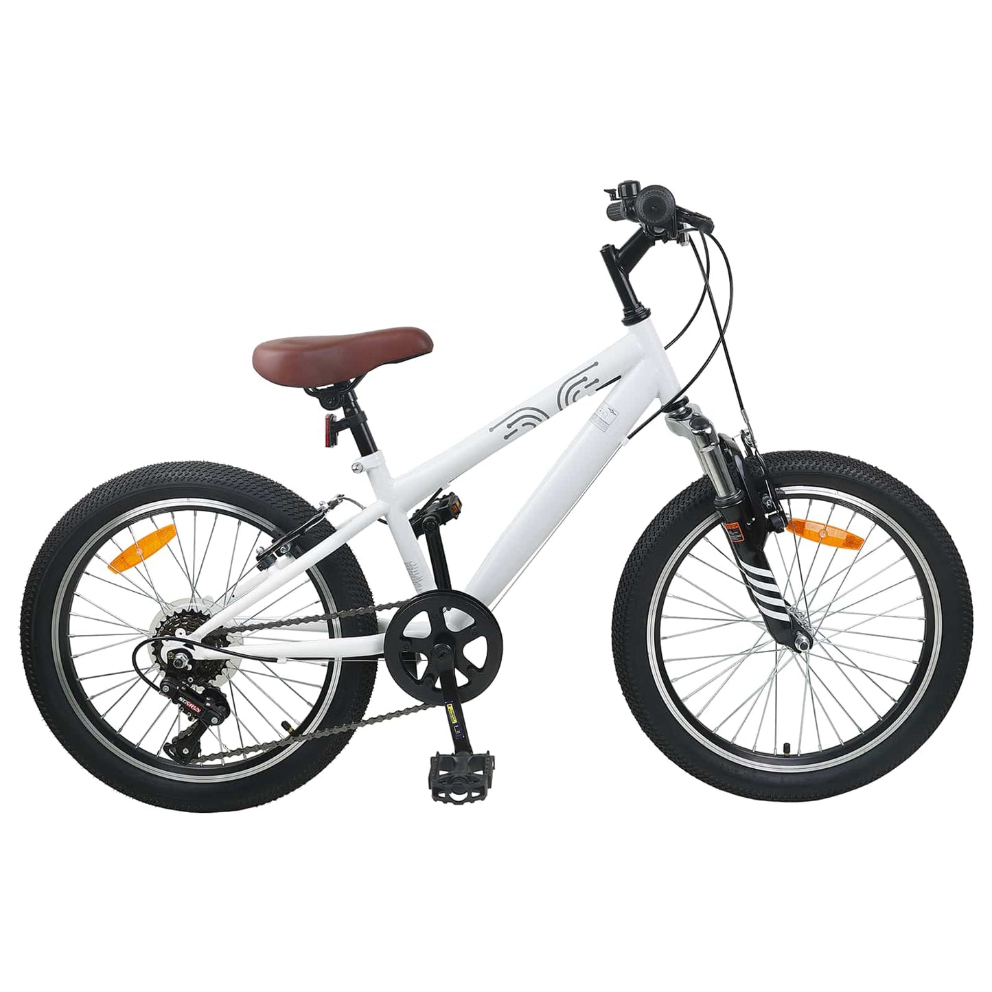 Kinder mountainbike 20 Inch 6-Speed voor 5-8 jaar oud Wit is nu te koop bij PeponiXL, paradijselijk wonen!